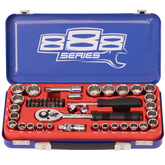 888 Tools - Socket Set - 888 3/8" Dr 12Pt Metric/Sae 50Pc | T820201